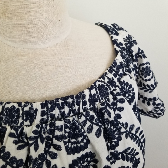 Entro Off the Shoulder Embroidered Dress Size S - Picture 2 of 12